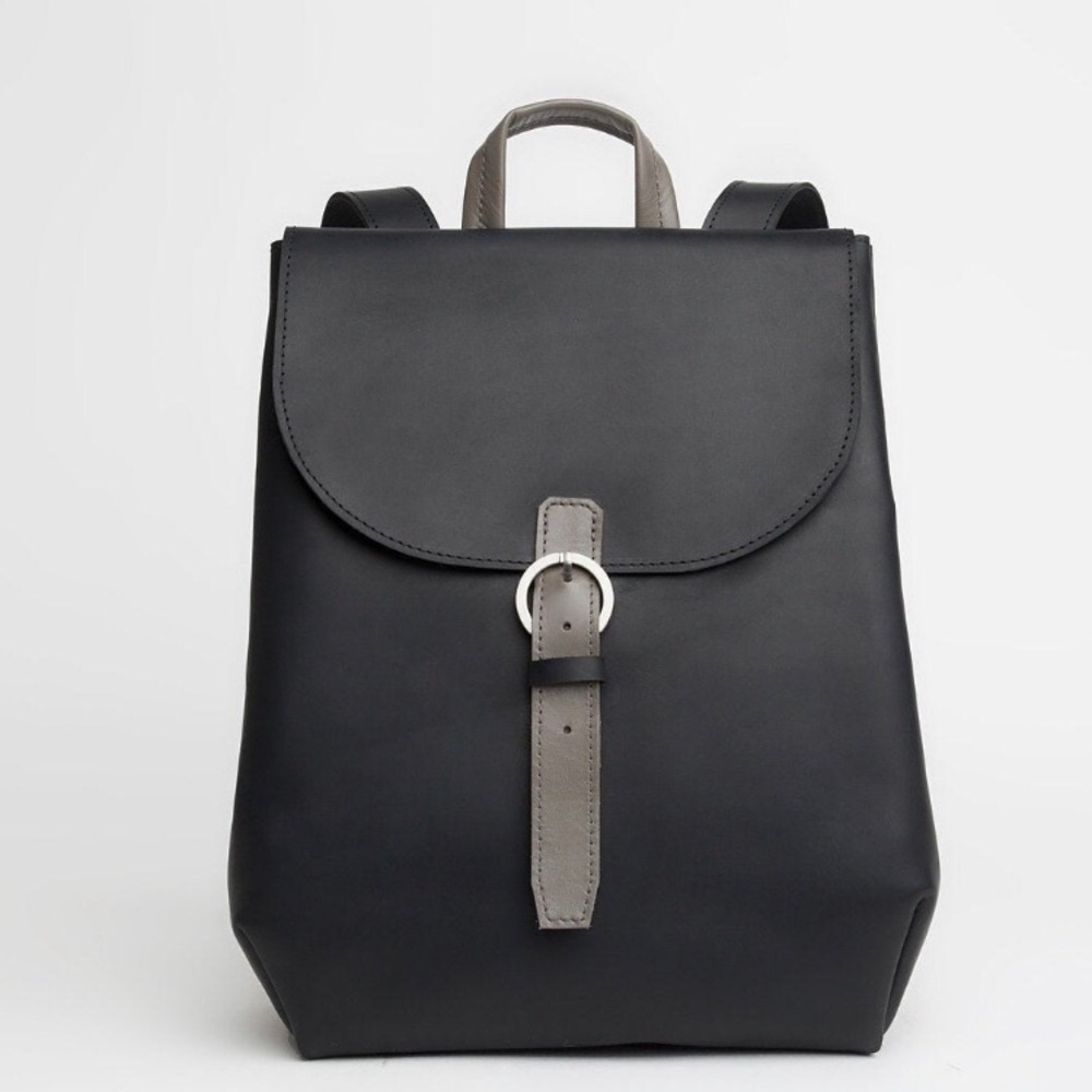 Handmade leather backpack for 13” laptop
